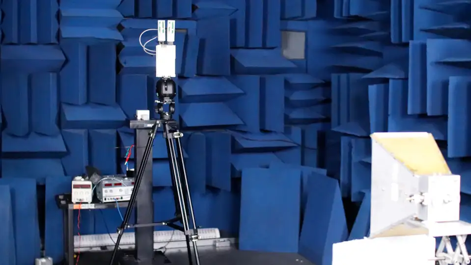 A Ubiquitous Radar in Plextek's specially designed Anechoic Chamber