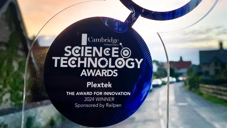 Cambridge independent science technology award;. Given to Plextek as an award for innovation in 2024